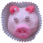 Glücksschweineköpfe aus Rührteig – vegetarisch