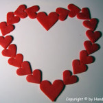 Marzipanherzerl als Tortendeko