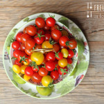 Bunter Blattsalat mit Tomaten & Zitronenmelisse