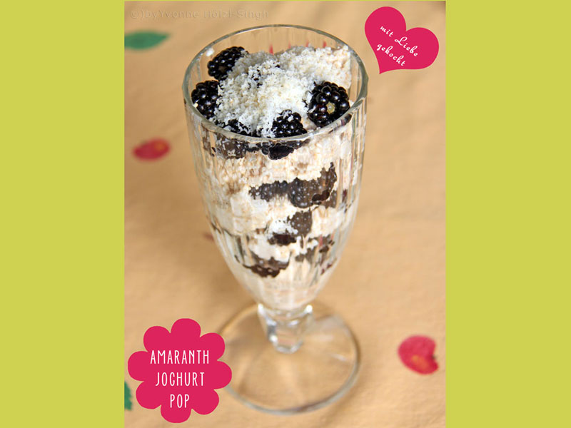 Amaranth Joghurt Pop vegan