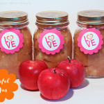 Apfelmus mit Rumtopf und Knuspermüsli