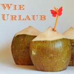 Frisches Kokoswasser aus der Trink-Kokosnuss – Urlaub zu Hause