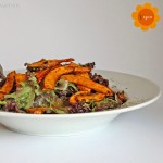 Salat mit Kürbis Pommes  & Vegan Wednesday #110