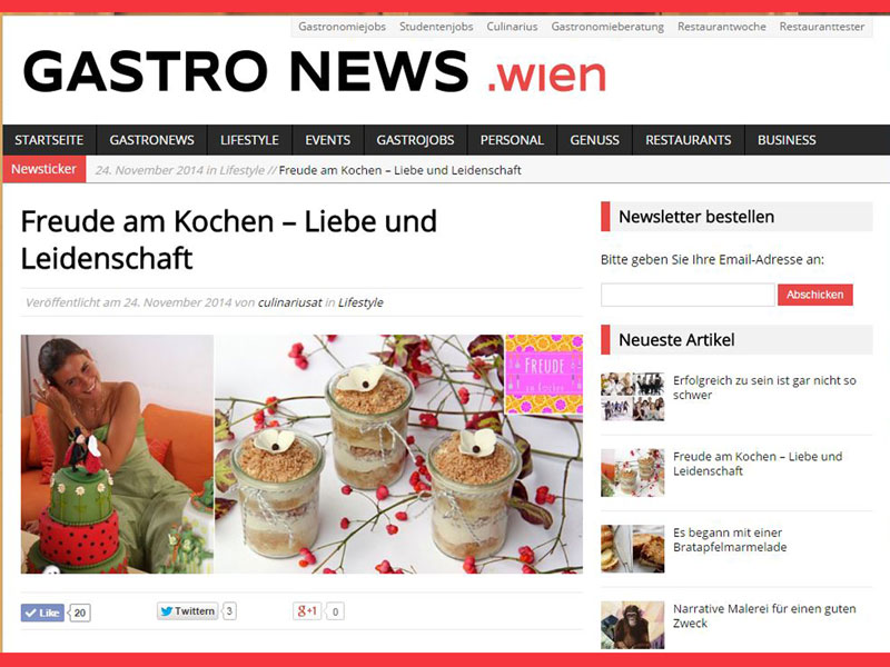 Gastronews Freude am Kochen