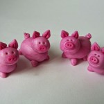 Schweinchen aus Fondant & Fimo