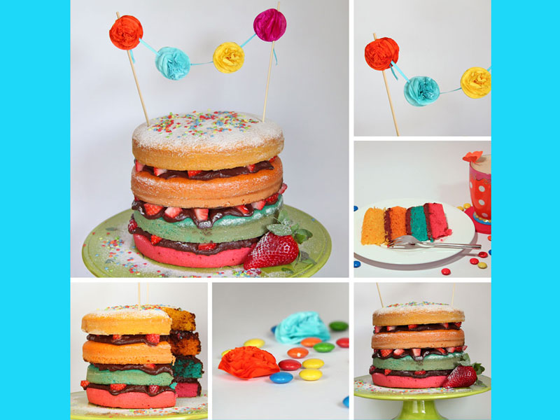 Faschings Torte Nakedcake vegan