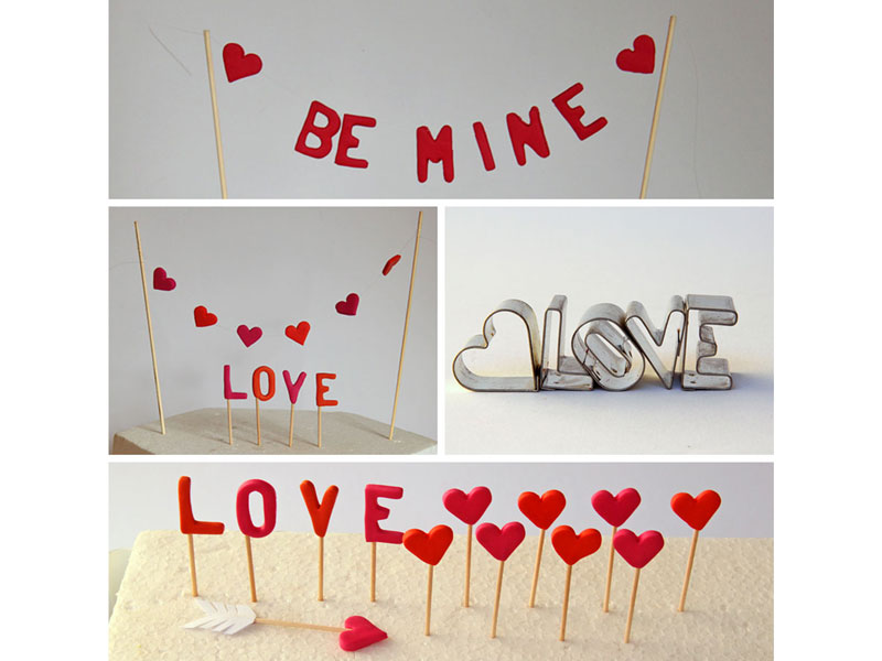 Tortendeko Valentinstag DIY