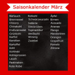 Saisonkalender März – Welches Gemüse & Obst hat Saison?