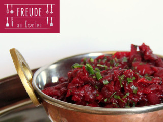 Rotes Rüben Curry indisch vegan