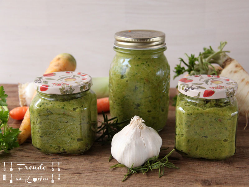 Gewürzpaste Gemüsebrühe - Suppen Grundstock - vegan - Freude am Kochen