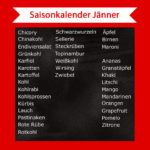 Saisonkalender Jänner – Was hat im Januar Saison?