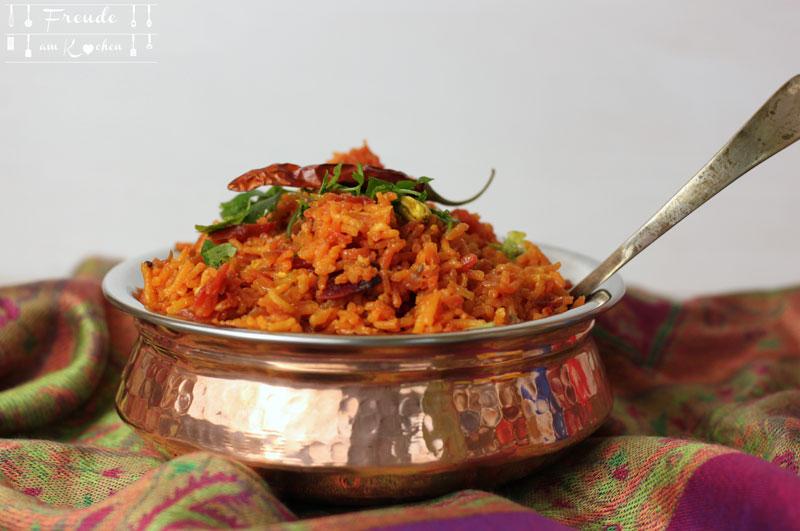 Rote Rüben Reis Indisch - Rote Bete Pulao - Freude am Kochen vegan