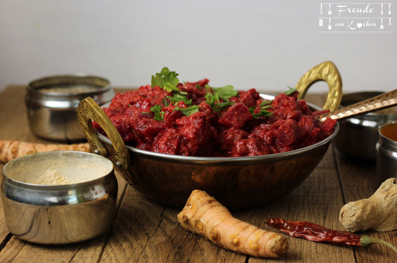 Rote Rüben Korma - Indisches Rote Bete Curry - Freude am Kochen vegan